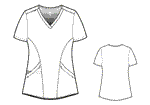 Load image into Gallery viewer, RENEW  Women&#39;s V-Neck Scrub Top by Wonderwink
