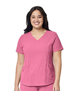 Load image into Gallery viewer, RENEW  Women&#39;s V-Neck Scrub Top by Wonderwink
