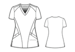 Load image into Gallery viewer, W123 Women&#39;s Stylized V-Neck Top by Wonderwink
