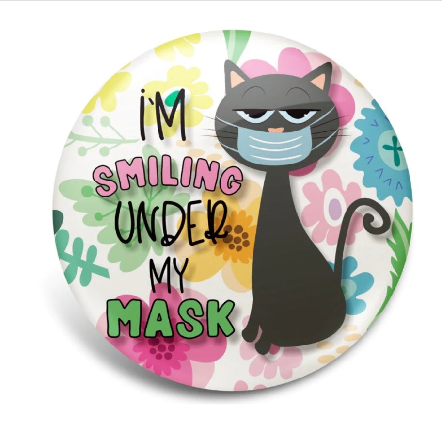 Badge A-Peel Badge Reels by Outside The Box Mask Cat