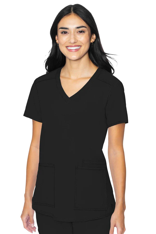 Med Couture Insight 3 Pocket V-Neck Top