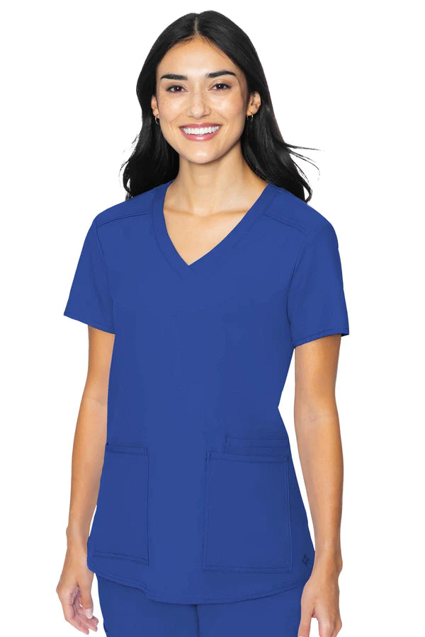 Med Couture Insight 3 Pocket V-Neck Top