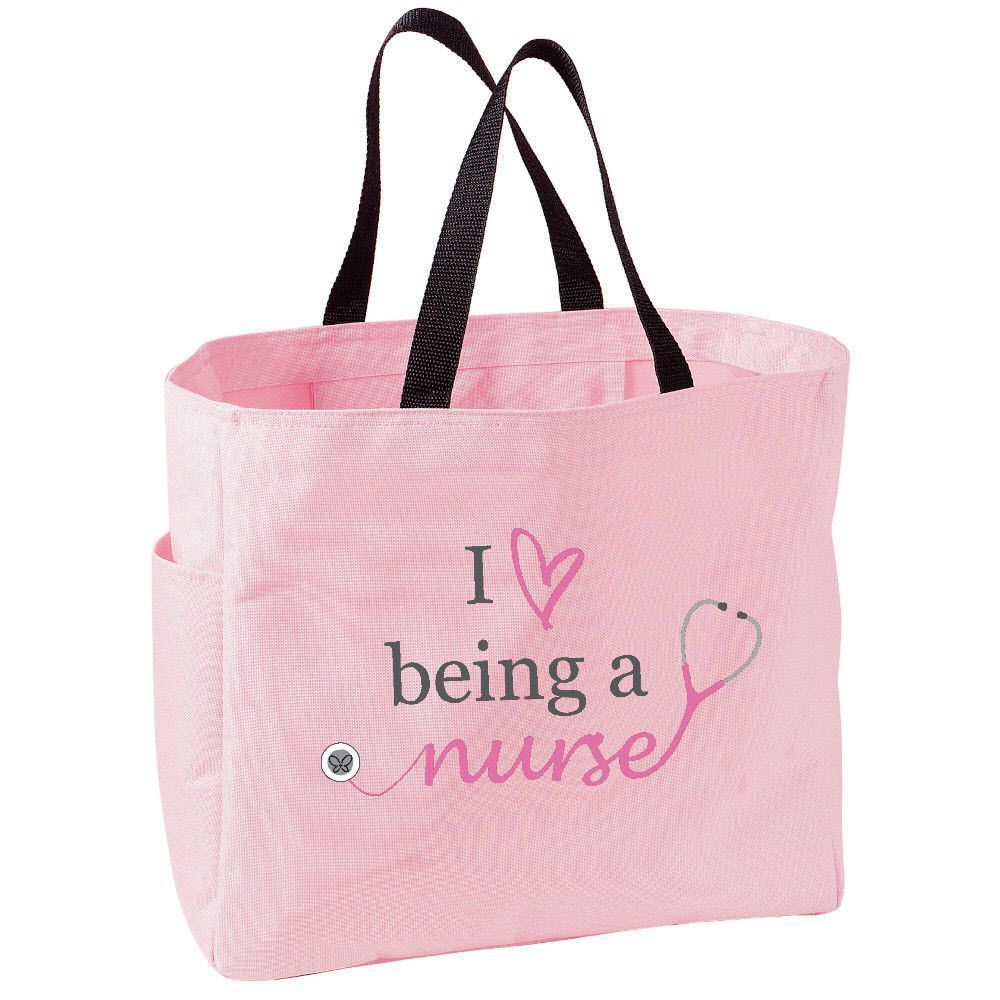 I Love Nursing Tote Bag